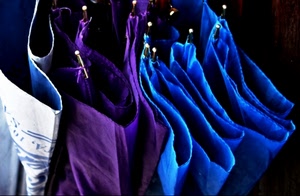 viola, ombrelli, blu, bianco, nero, azzurro, chiusi, celeste